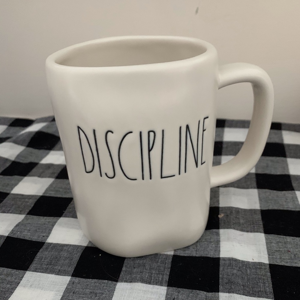 Rae Dunn DISCIPLINE coffee mug